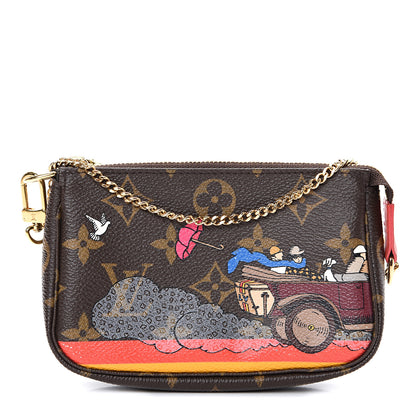 Louis Vuitton Monogram 2015 Christmas Animation Mini Pochette Accessories 1 of 7