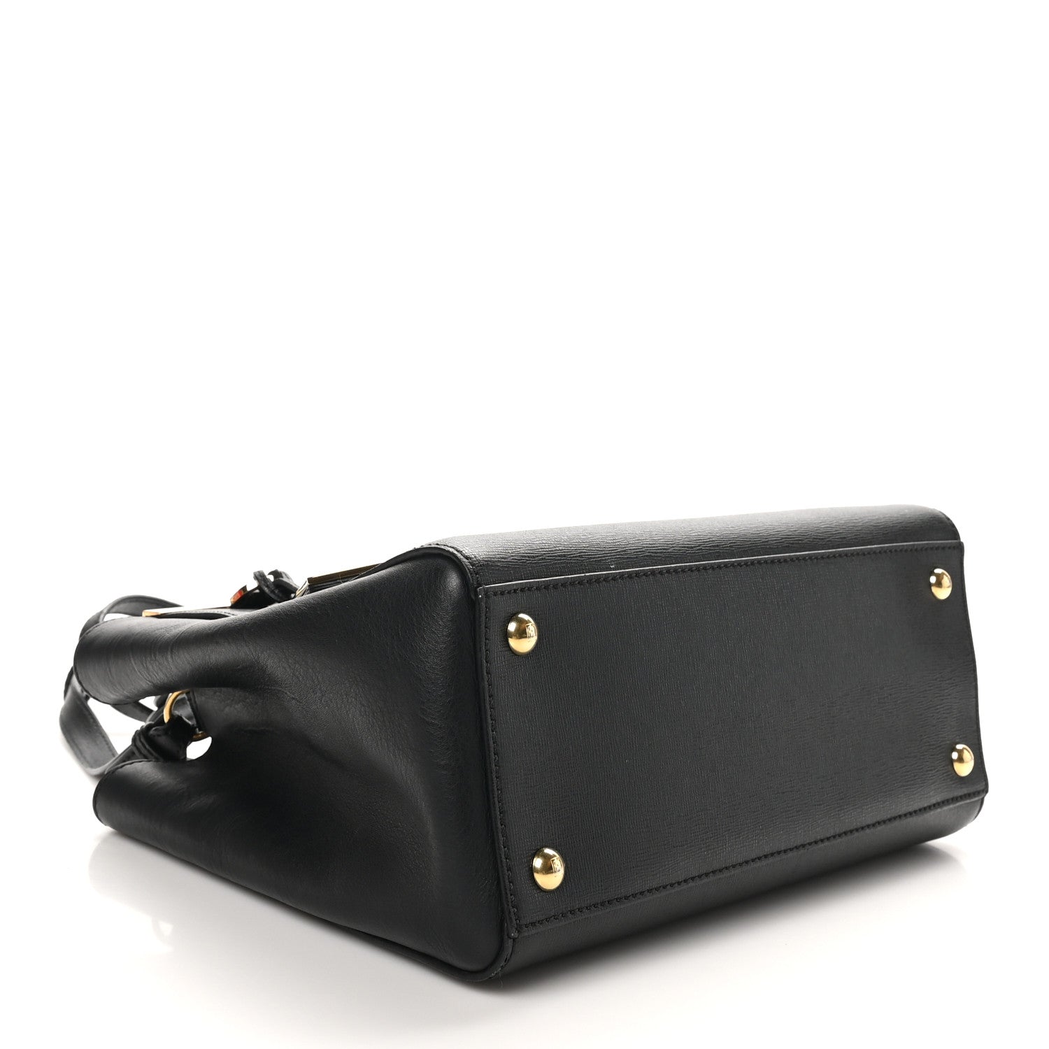 Fendi Vitello Elite Petite 2Jours Tote Black 4 of 10