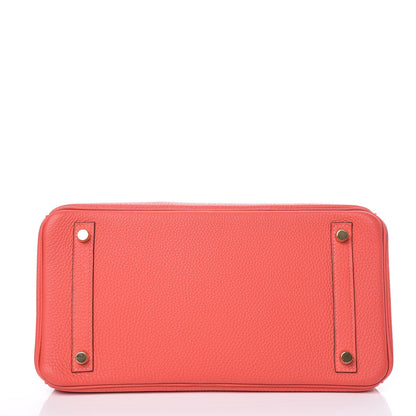 Hermes Togo Birkin 30 Rouge Pivoine 5 of 34
