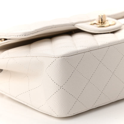 Chanel Caviar Quilted Small Double Flap White 8 of 9