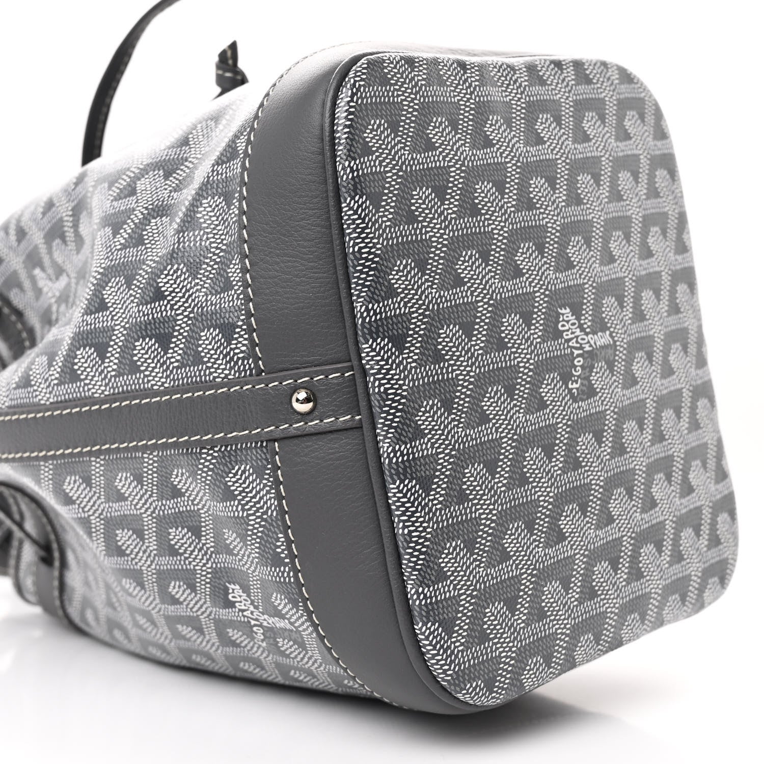 Goyard Goyardine Petit Flot Bucket Bag PM Grey 8 of 9