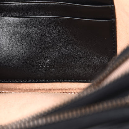 Gucci Calfskin Matelasse Mini GG Marmont Chain Crossbody Bag Black 8 of 13