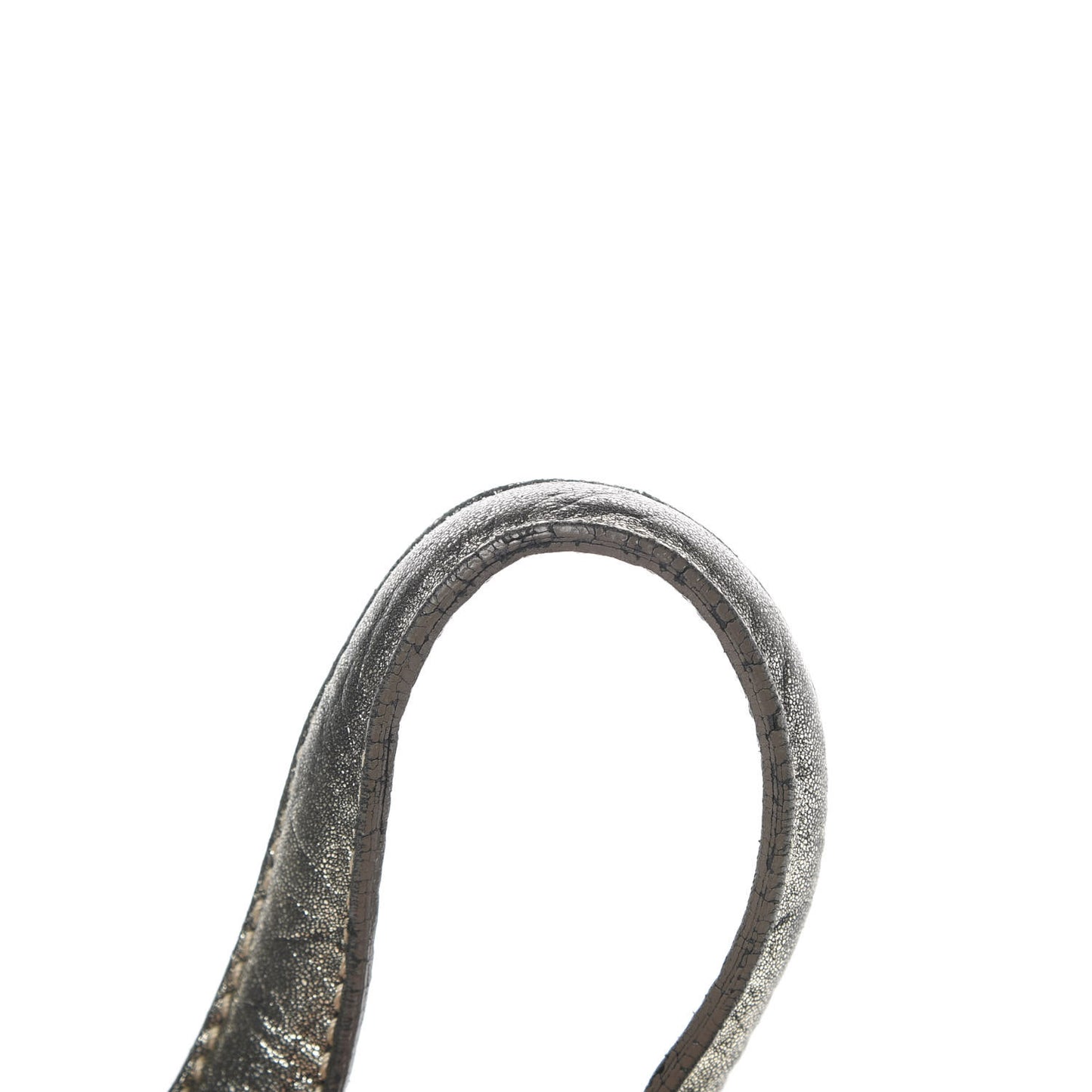 Metallic Calfskin Mahala Tote Pewter