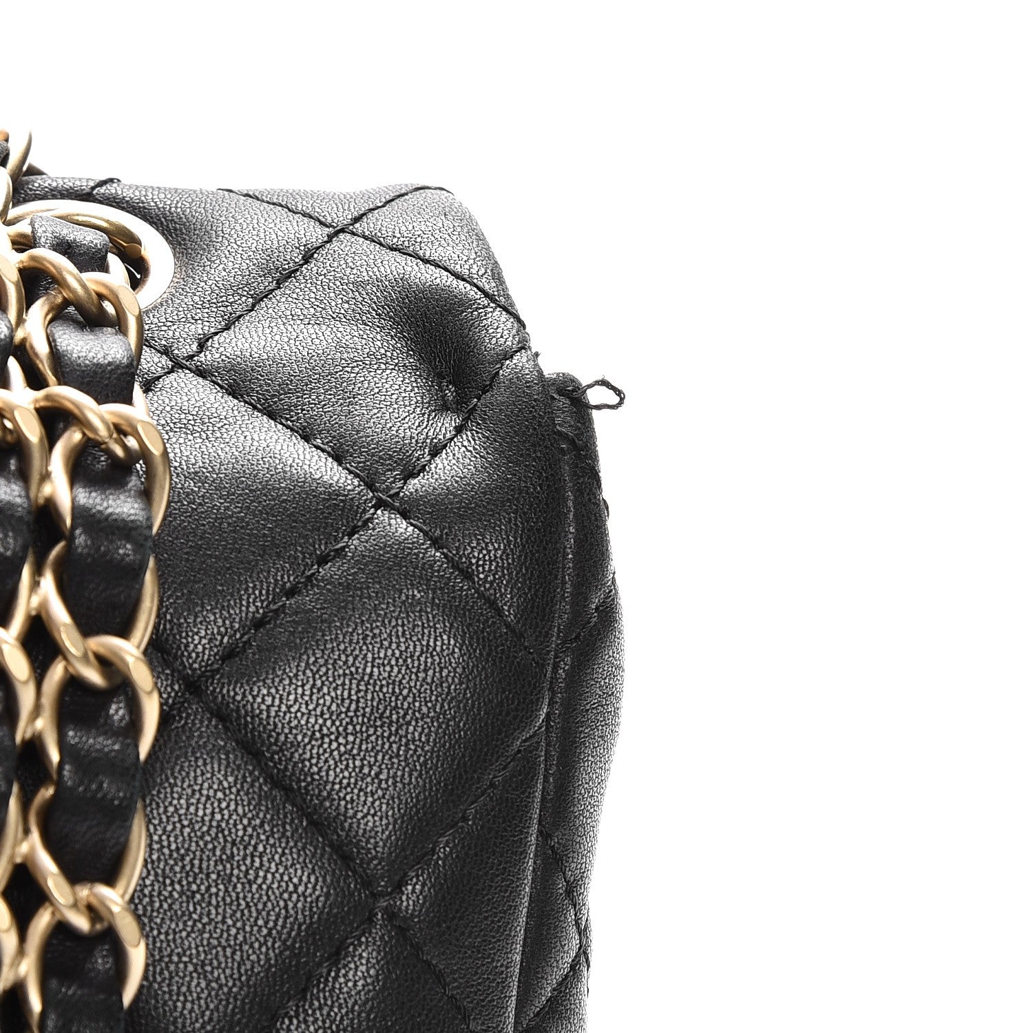 Chanel Lambskin Quilted Medium Precious Jewel Single Flap Black 8 of 8