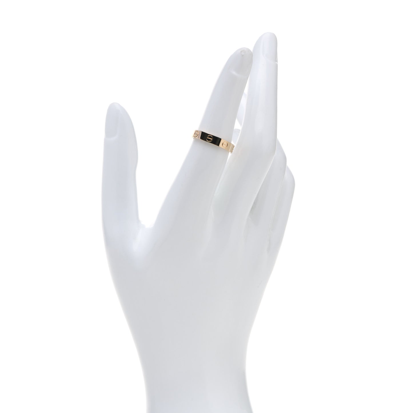 18K Yellow Gold 3.5mm LOVE Wedding Band Ring 52 6