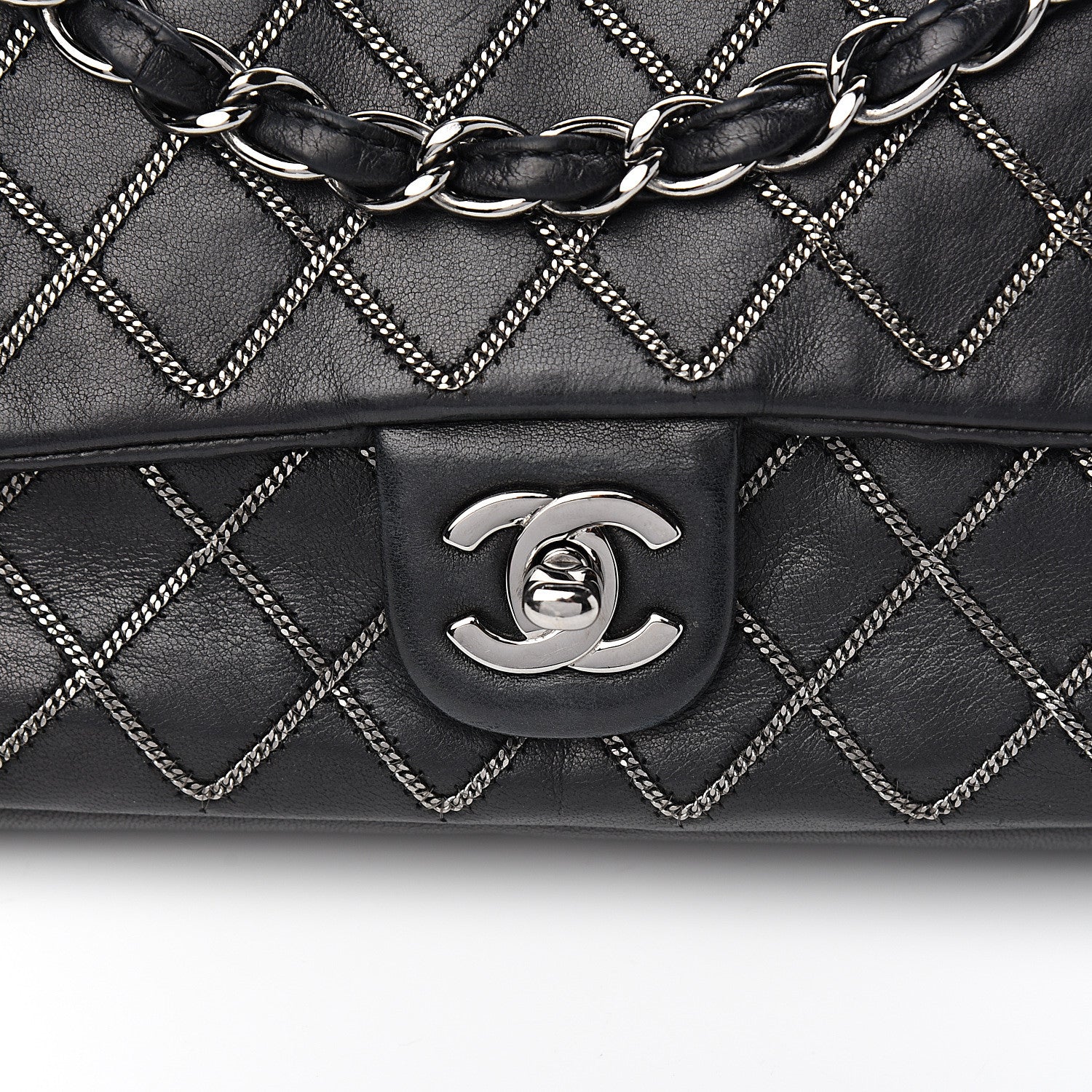 Chanel Lambskin Chain Single Flap Black 9 of 9