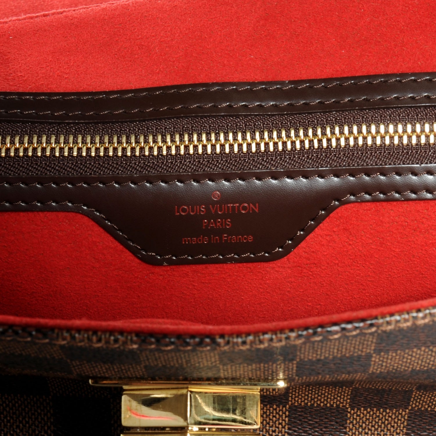 Louis Vuitton Damier Ebene Bergamo MM 7 of 8
