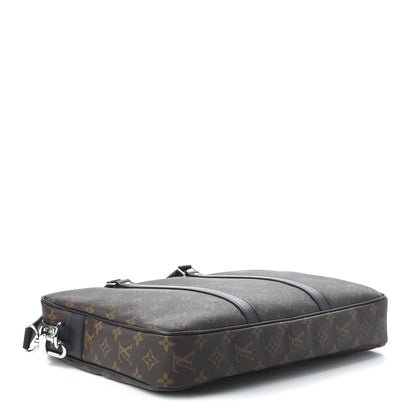 Louis Vuitton Monogram Macassar Porte-Documents Voyage PM 4 of 9