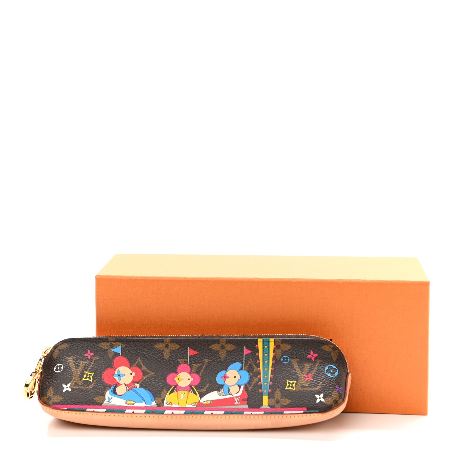 Louis Vuitton Monogram 2020 Christmas Animation Elizabeth Pencil Pouch Coquelicot 8 of 11