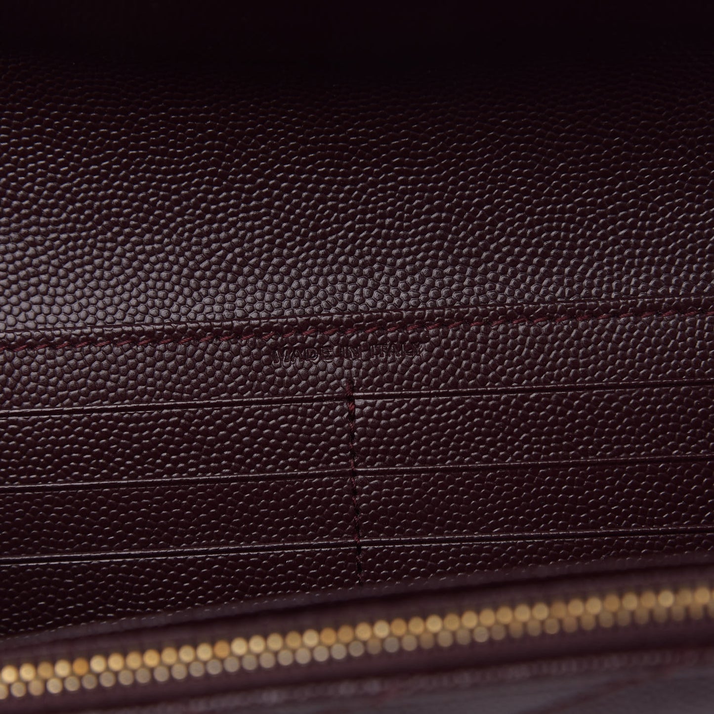Calfskin Matelasse Chevron Monogram Flap Wallet Amaranto