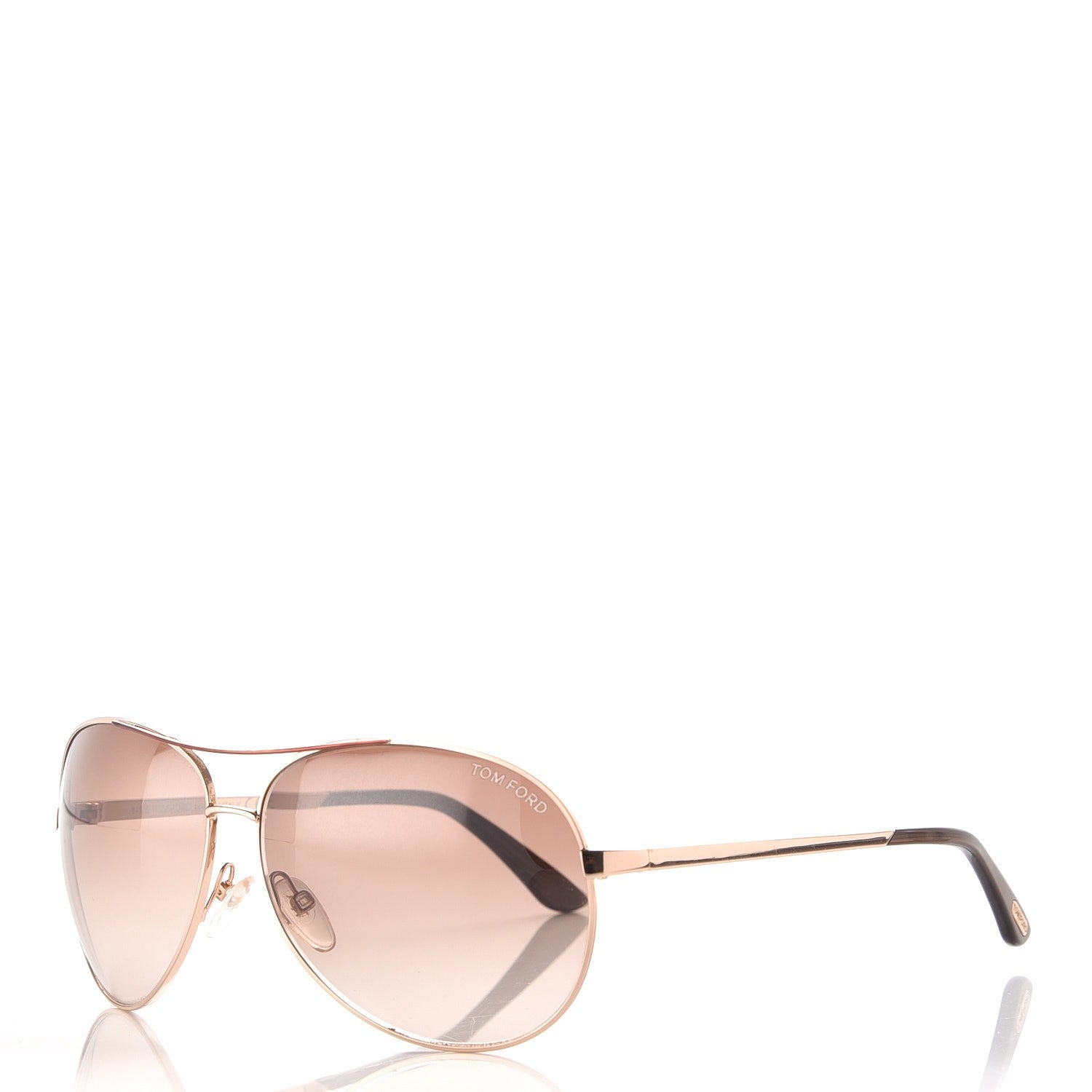 Tom Ford Metal Charles Aviator Sunglasses TF35 Gold 1 of 8