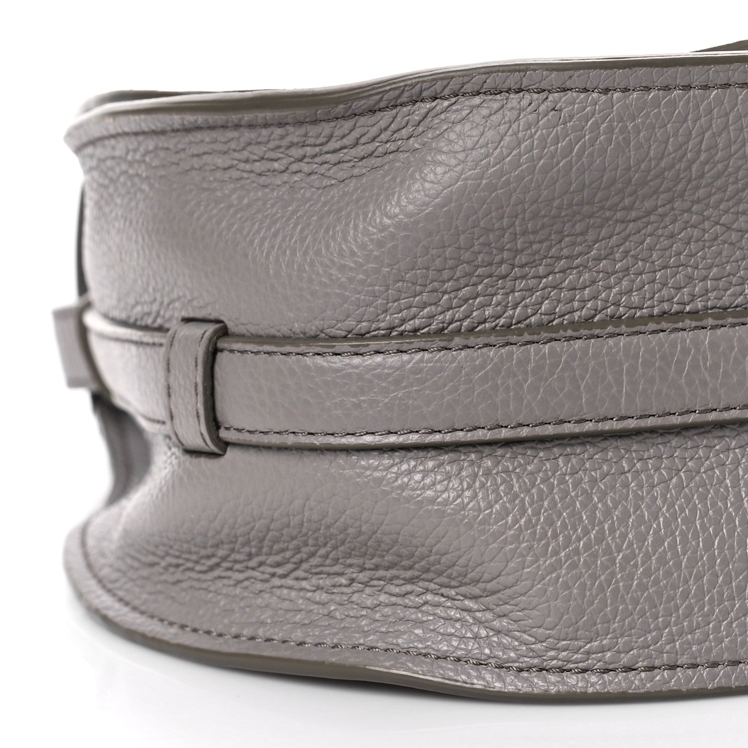Chloe Calfskin Medium Marcie Round Crossbody Bag Cashmere Grey 7 of 8
