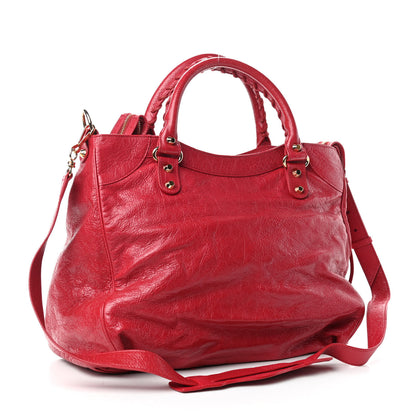 Balenciaga Agneau Classic Gold Hardware Velo Rouge Sapphire 4 of 11