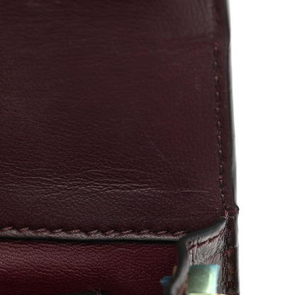 Givenchy Calfskin Crocodile Embossed Eden Bag Eggplant 9 of 10