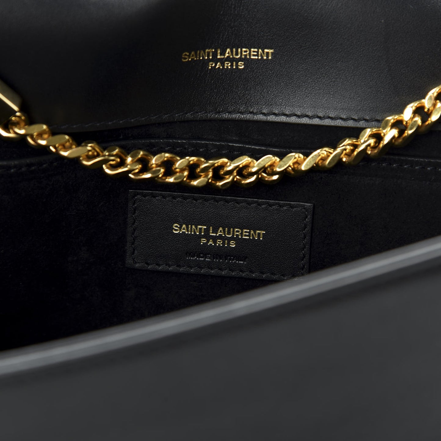 Smooth Calfskin Medium Classic Monogram Kate Tassel Satchel Black
