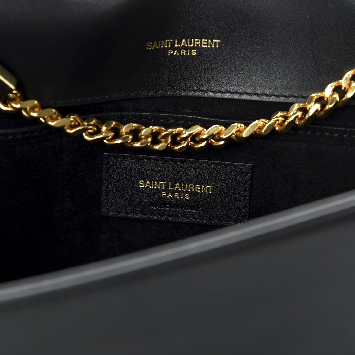 Saint Laurent Smooth Calfskin Medium Classic Monogram Kate Tassel Satchel Black 8 of 9