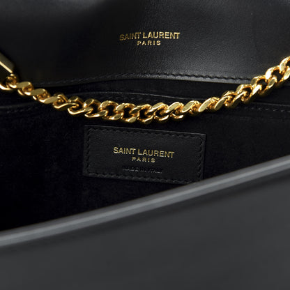 Saint Laurent Smooth Calfskin Medium Classic Monogram Kate Tassel Satchel Black 8 of 9
