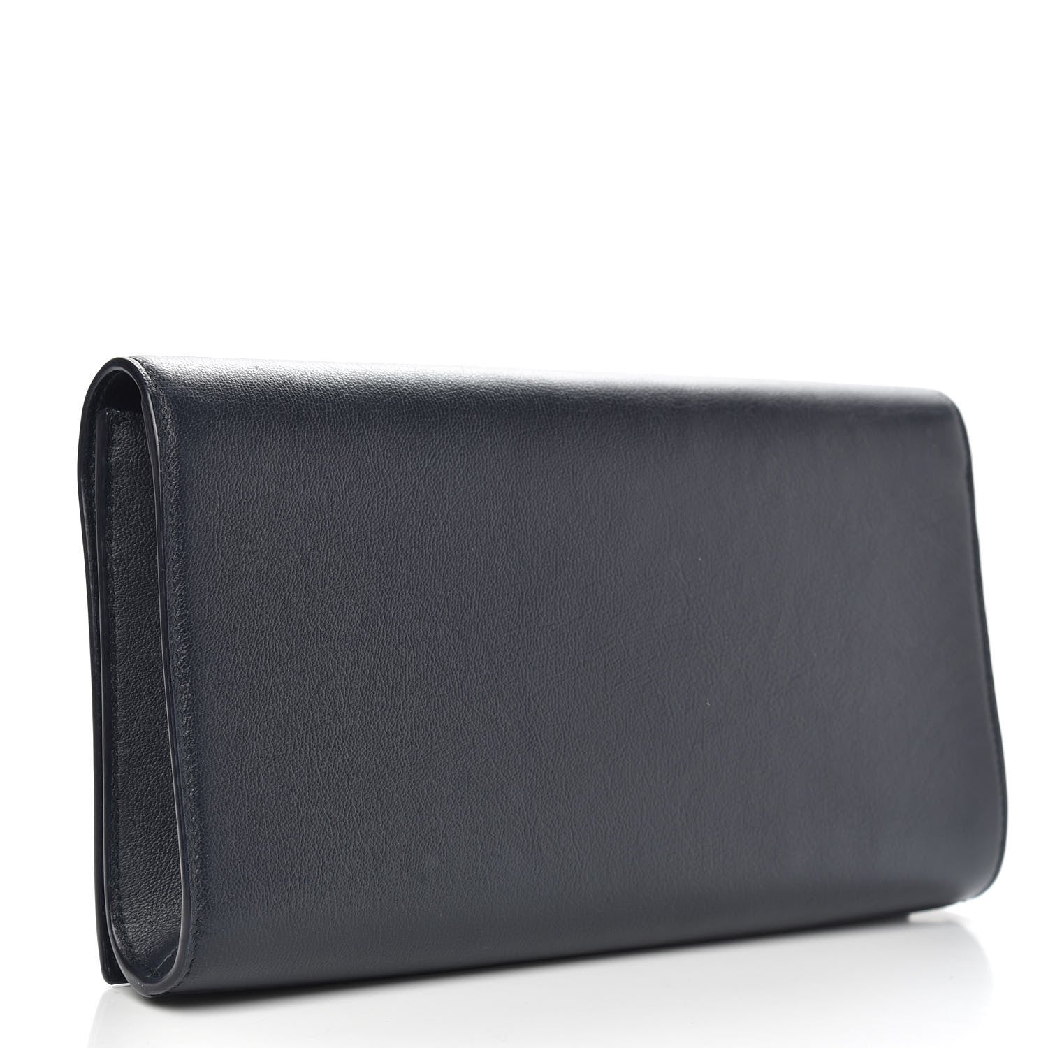 Saint Laurent Calfskin Monogram Large Belle De Jour Clutch Navy 3 of 10