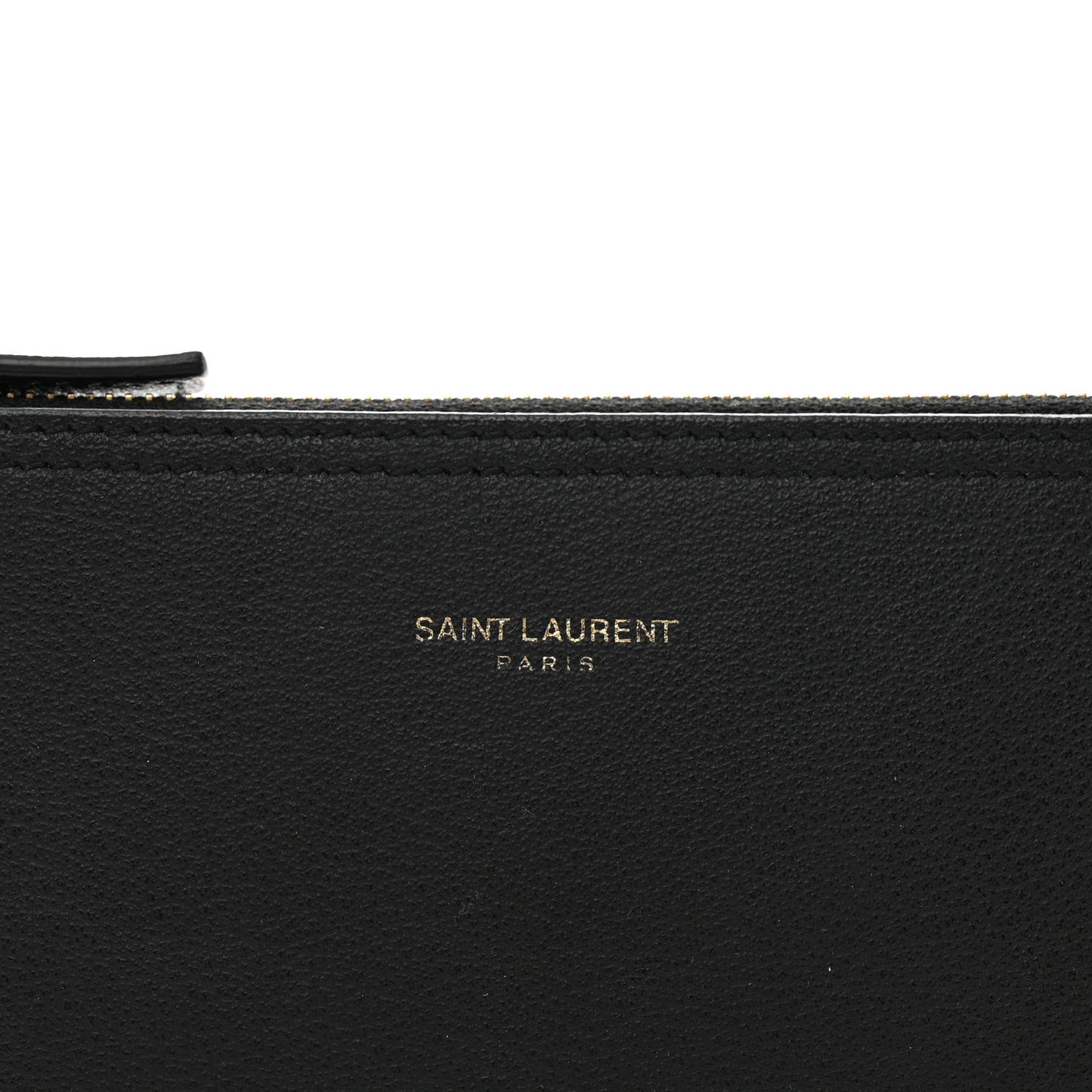 Calfskin North-South Shopping Tote Pouch Black