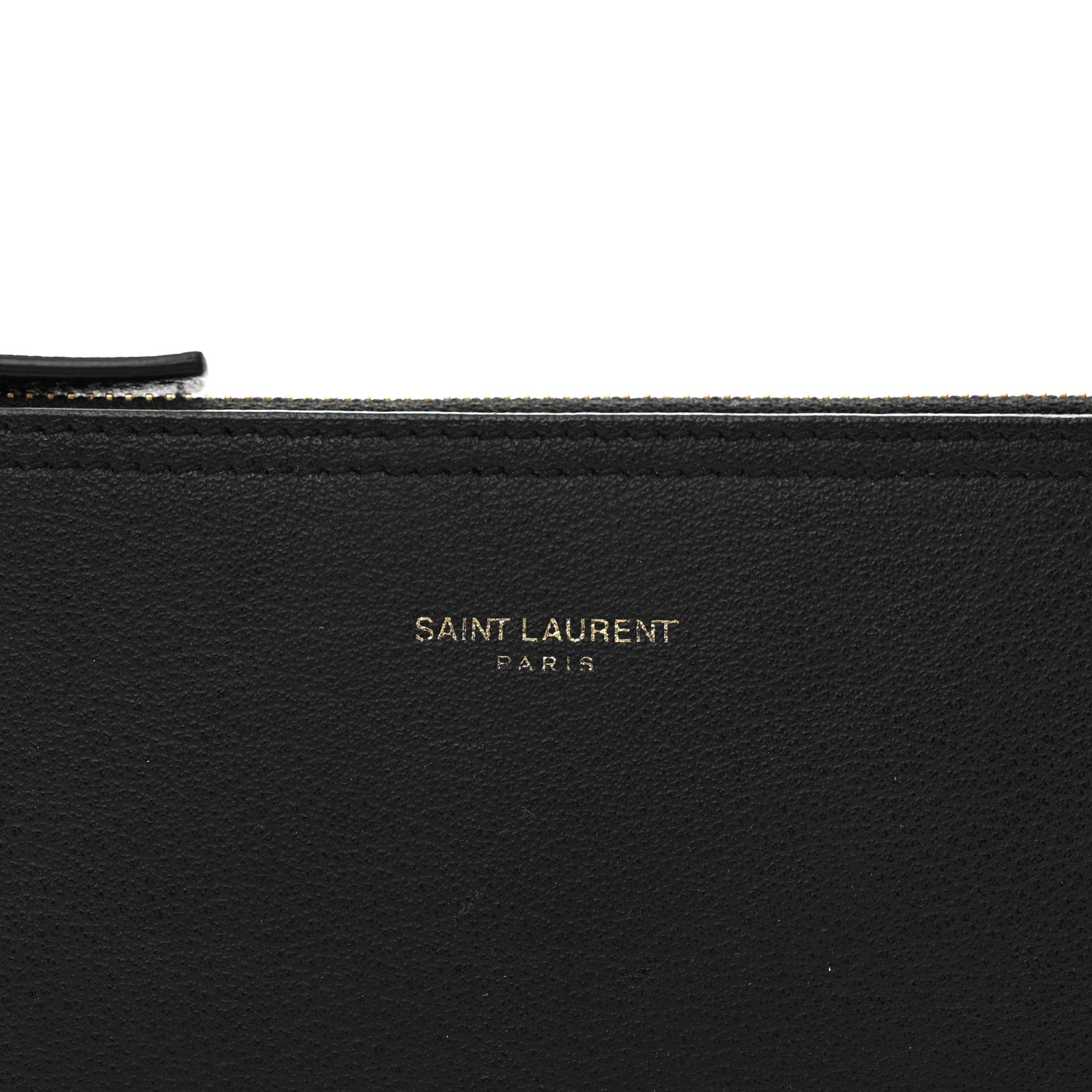 Saint Laurent Calfskin North-South Shopping Tote Pouch Black 6 of 7