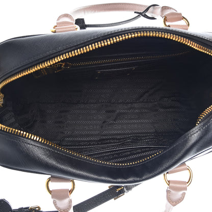 Prada Saffiano Lux Bowler Black Cammeo 6 of 10