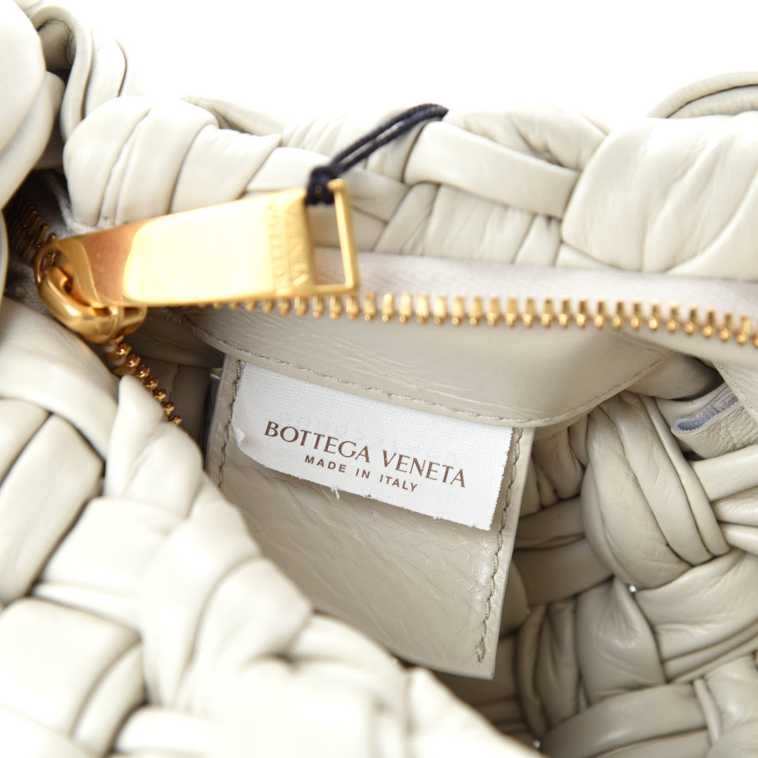 Bottega Veneta Paper Calfskin Intrecciato Banana Hobo Plaster 8 of 10