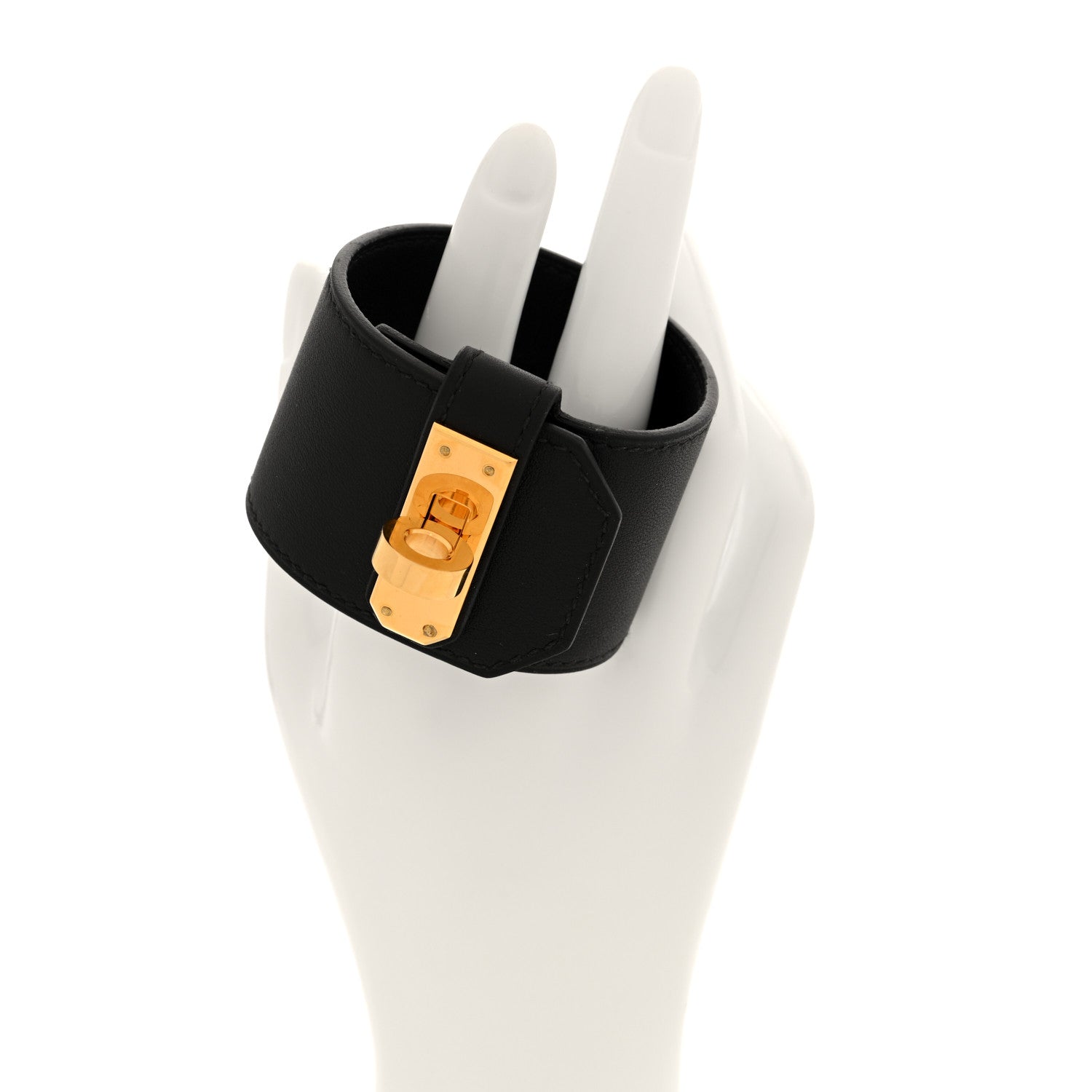 Hermes Swift  Large Kelly Twist Bracelet T2 Black 2 of 5