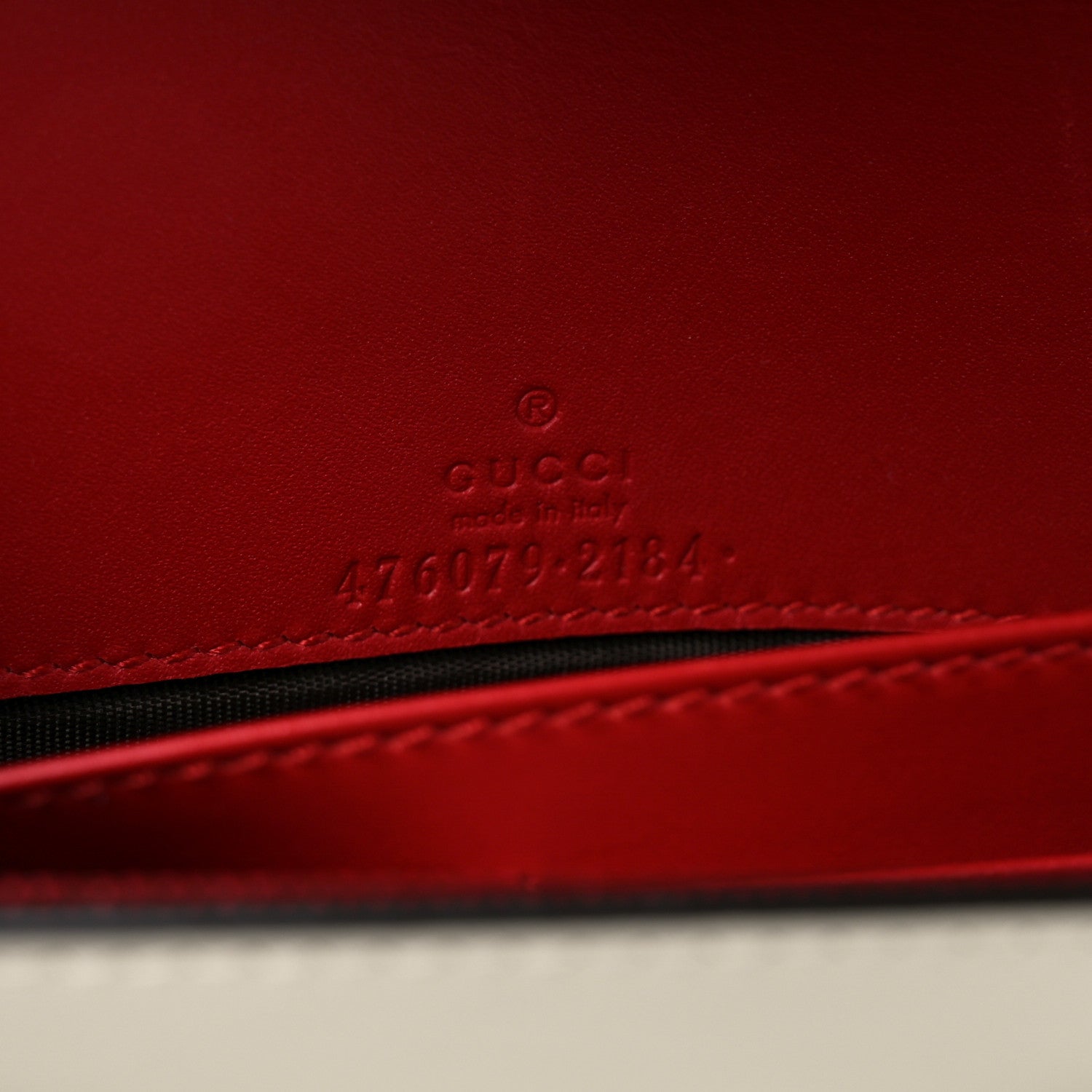 Gucci Calfskin Queen Margaret Chain Wallet Blue Agata Hibiscus Red Mystic White 6 of 10