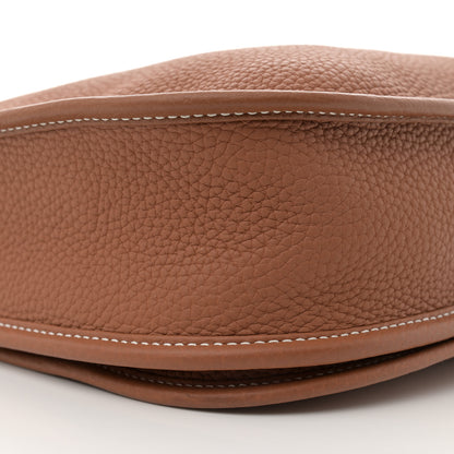 Hermes Taurillon Clemence Evelyne III PM Gold 9 of 11