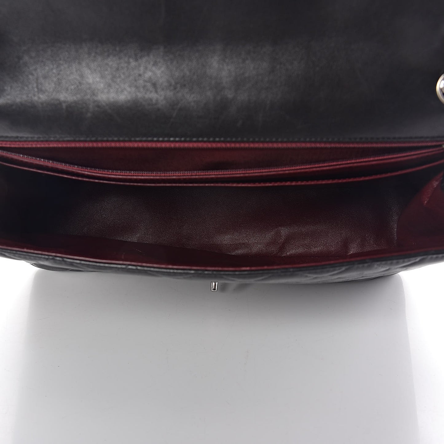 Lambskin Quilted Maxi Single Flap Black