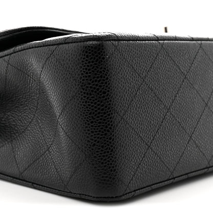 Chanel Caviar Quilted Jumbo Double Flap Black 9 of 11