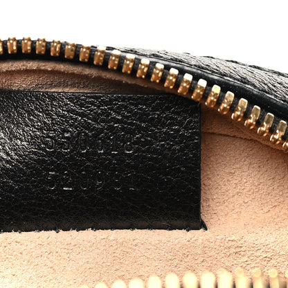 Gucci Grained Calfskin Web Mini Ophidia Round Shoulder Bag Black 7 of 10