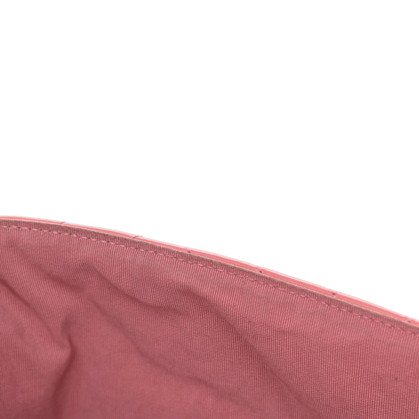 Calfskin Chevron Quilted Small Statement Flap Pink