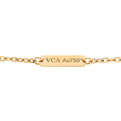 Van Cleef & Arpels VAN CLEEF &amp; ARPELS 18K Yellow Gold Black Onyx Vintage Alhambra Pendant Necklace 5 of 6