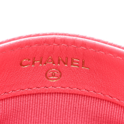 Chanel Caviar Quilted Card Holder Rose 6 of 9