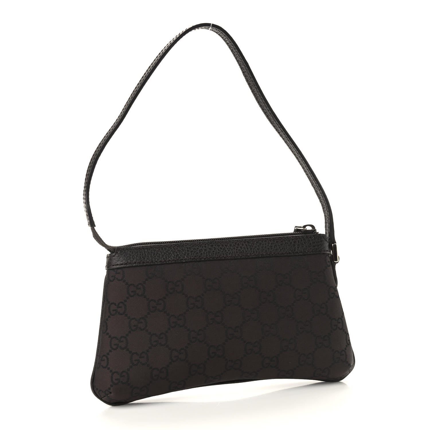 Gucci Nylon Monogram Pochette Brown 2 of 9