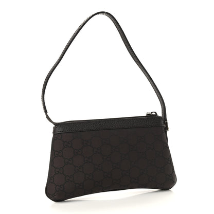 Gucci Nylon Monogram Pochette Brown 2 of 9