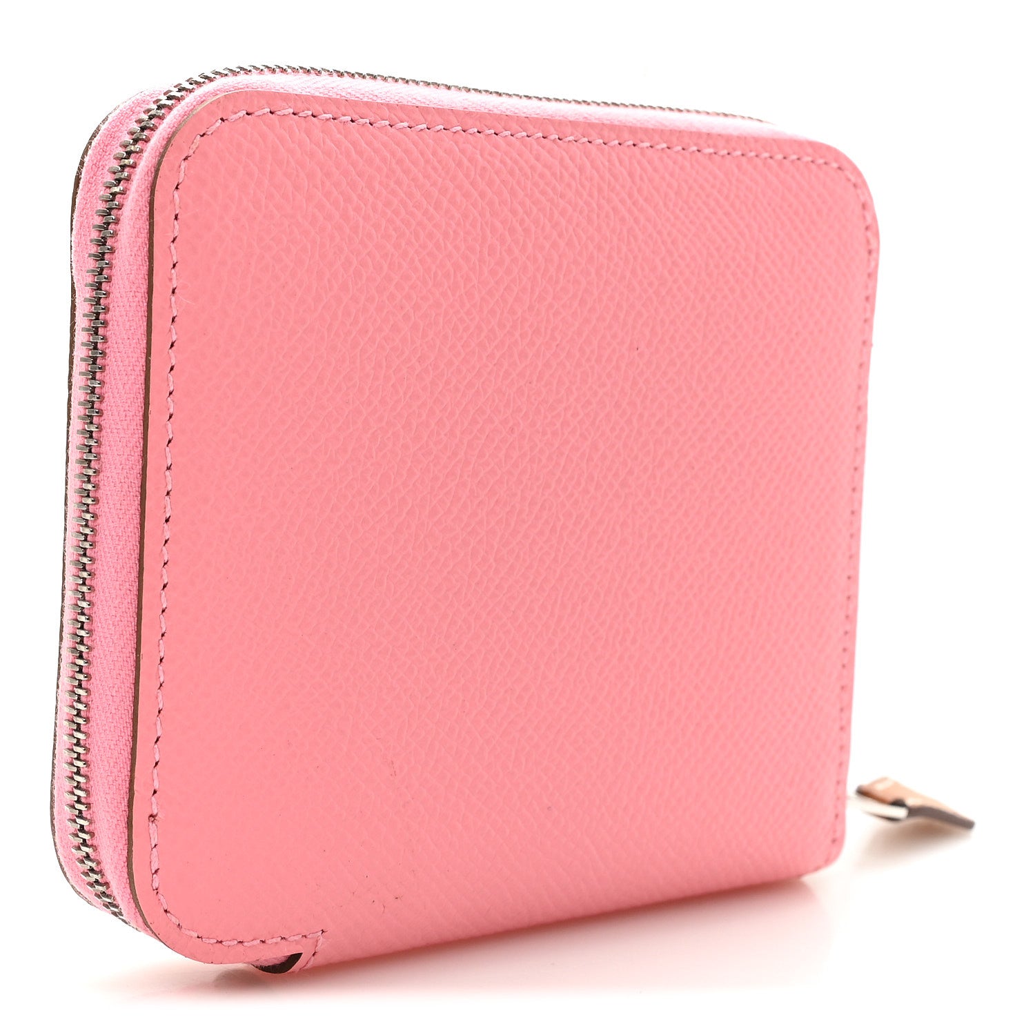 Hermes Epsom Silk'In Compact Wallet Rose Confetti 3 of 7