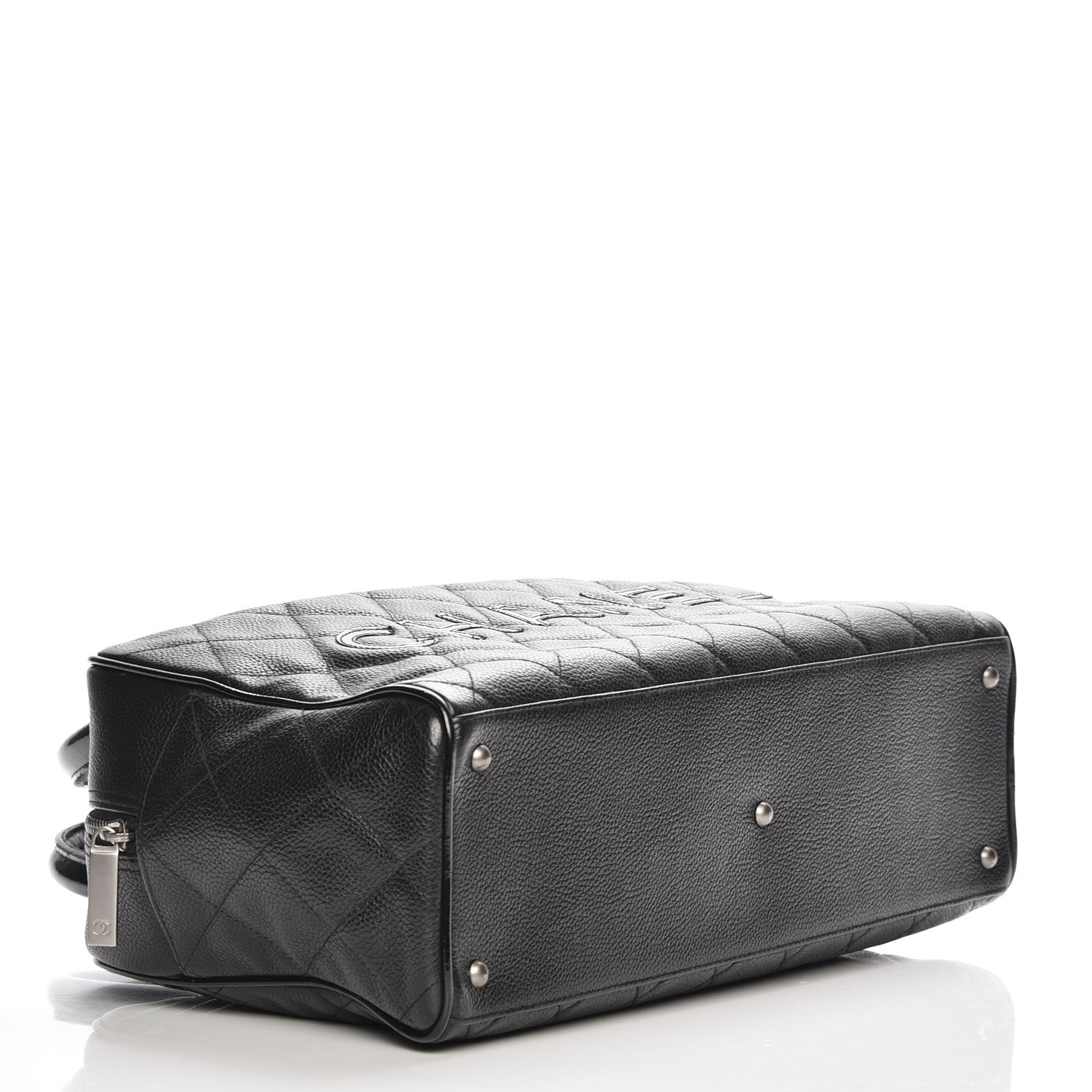 Chanel Caviar Patent Large Bowler Black 4 of 8