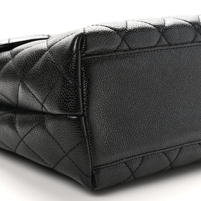 Chanel Caviar Quilted Jumbo Kelly Flap Black 8 of 9