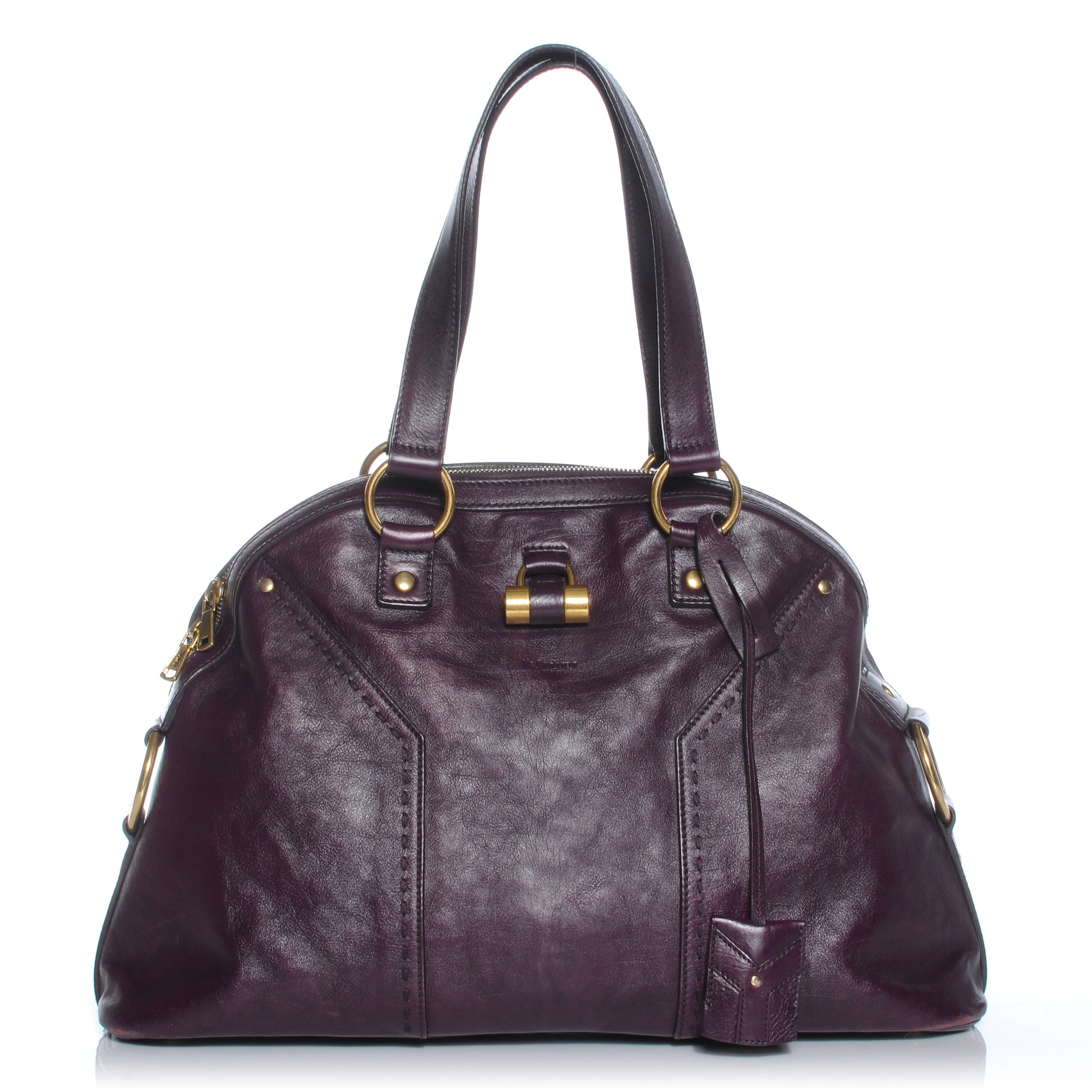 Saint Laurent Leather Large Muse Purple 1 of 7