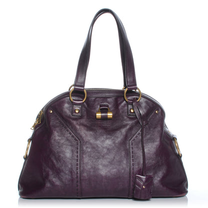 Saint Laurent Leather Large Muse Purple 1 of 7