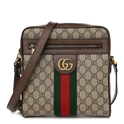 Gucci GG Supreme Monogram Web Small Ophidia Messenger Bag Brown 1 of 15