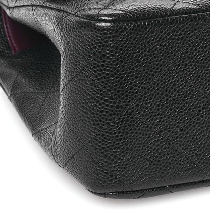 Chanel Caviar Quilted Jumbo Double Flap Black 9 of 11