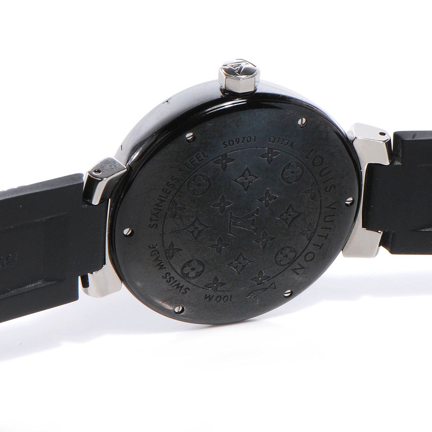 Stainless Steel Rubber 41mm Tambour GMT Automatic Watch Black