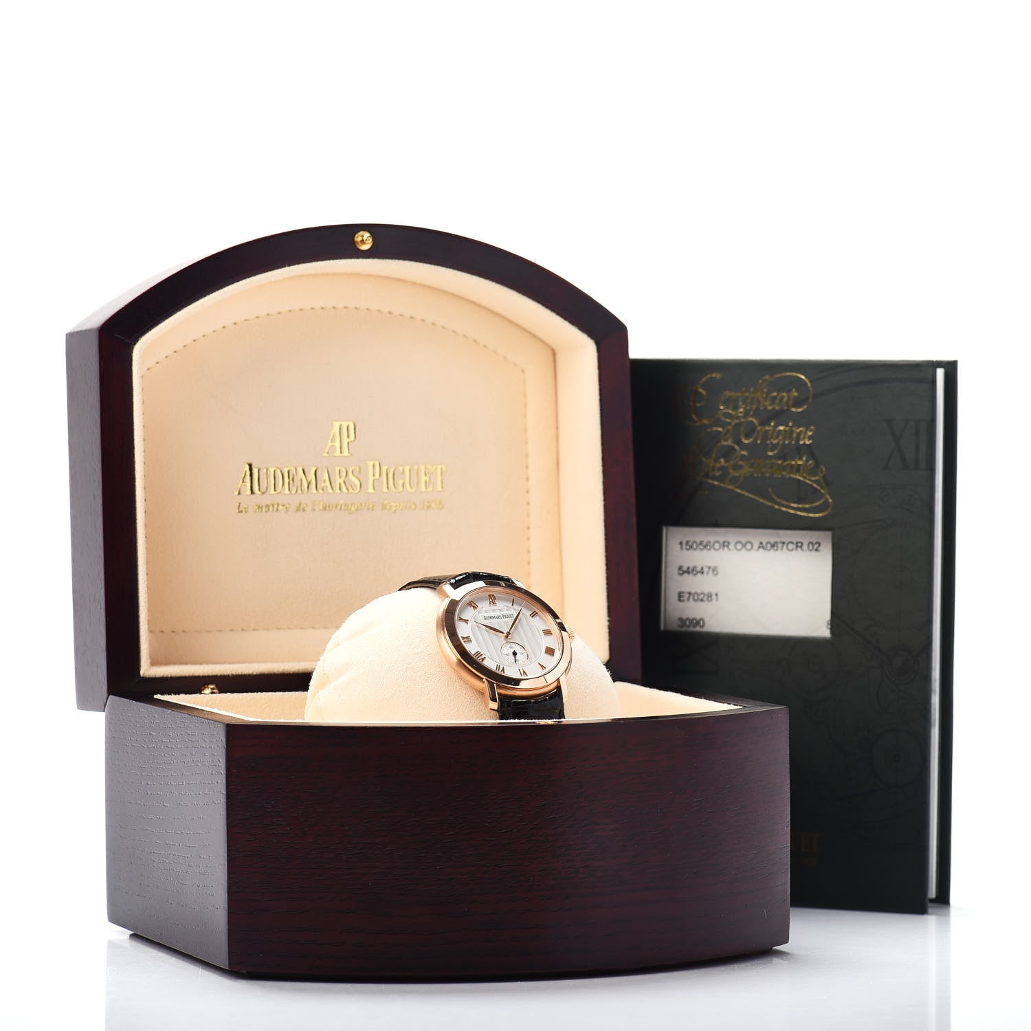 Audemars Piguet 18K Rose Gold Alligator 36mm Jules Audemars Classic Manual Winding Watch 15056OR.OO.A067CR.02 5 of 5