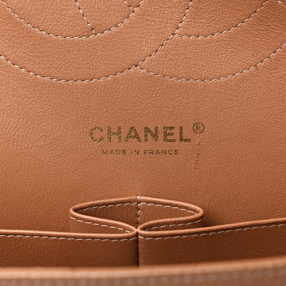 Chanel Caviar Quilted Jumbo Double Flap Dark Beige 6 of 10