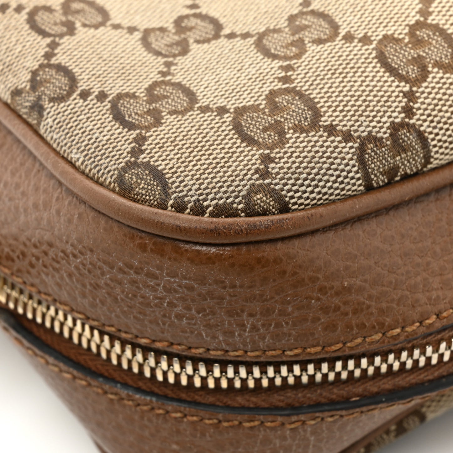 Monogram Mini Bree Messenger Bag Beige Tabacco