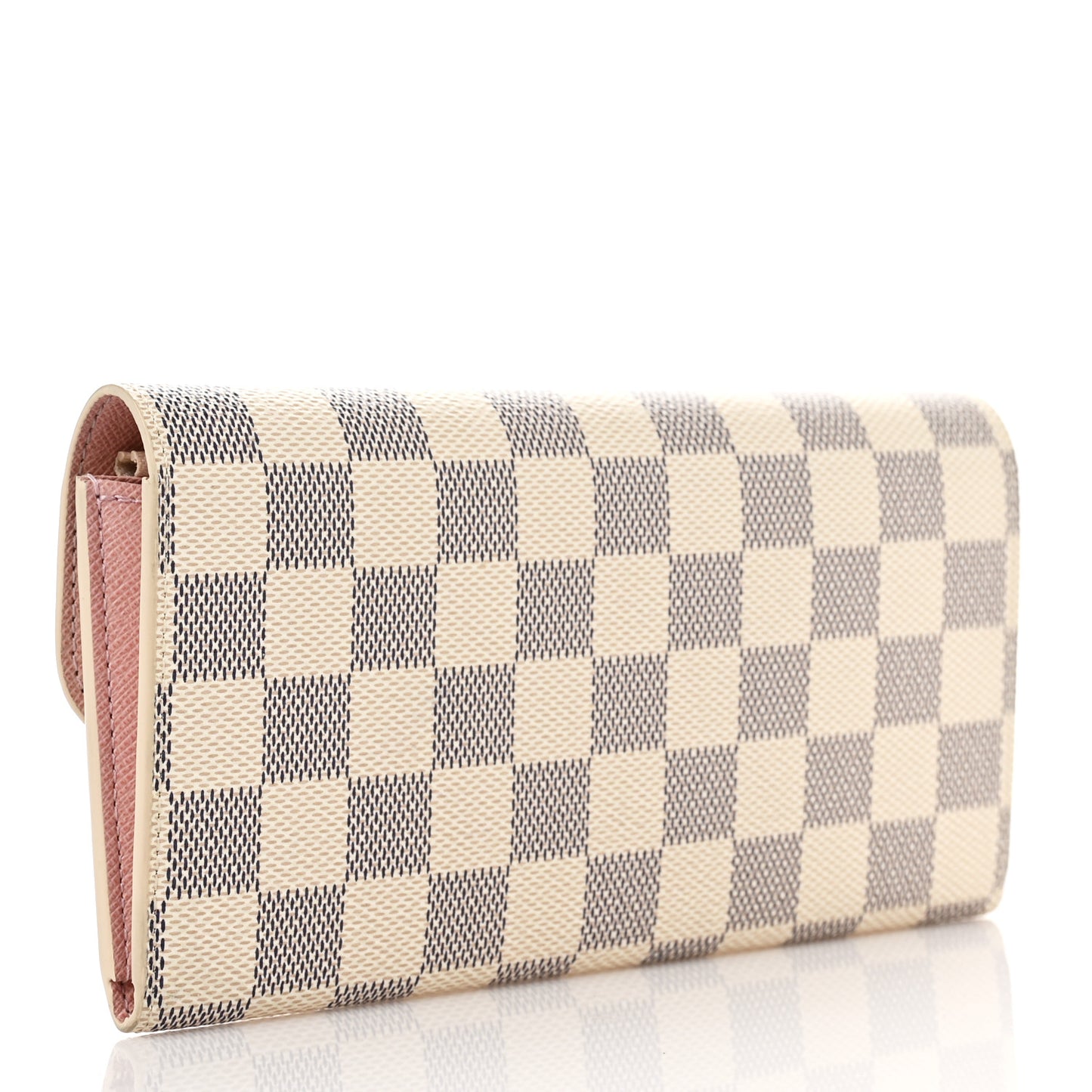 Damier Azur Emilie Wallet Rose Ballerine