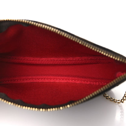 Louis Vuitton Damier Ebene Mini Pochette Accessories 4 of 10